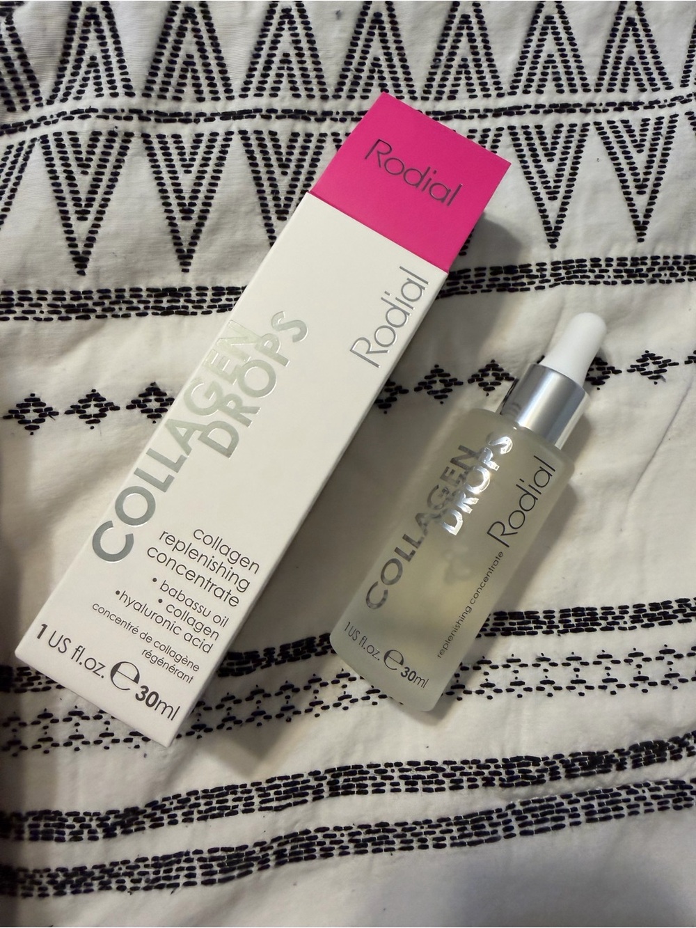 Rodial Collagen Drops Replenishing Concentrate - White & Pink